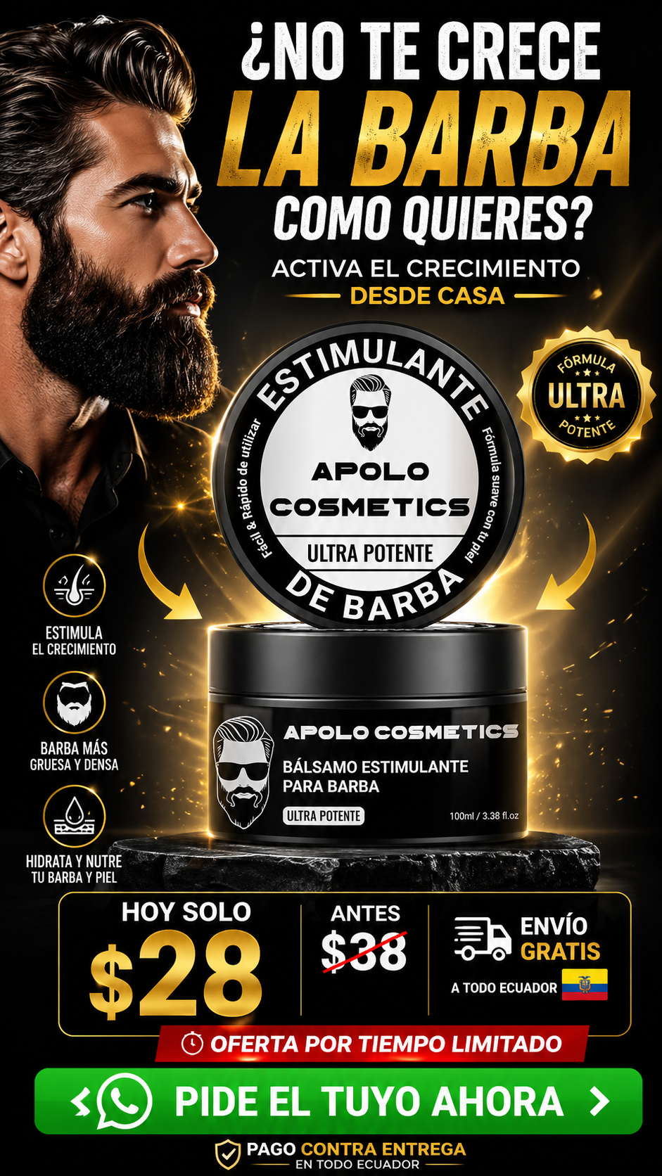 APOLO  – Growth Beard Balm